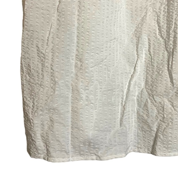 Michael Michael Kors White Textured Halter Neck Cold Shoulder Top Extra Large XL - Picture 11 of 16